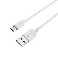 Borofone BX14 LinkJet USB Cable Lightning 1m White kaina ir informacija | Laidai telefonams | pigu.lt