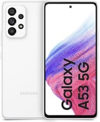 Samsung Galaxy A53 5G 8/256GB Dual SIM White SM-A536BZWLEUE цена и информация | Мобильные телефоны | pigu.lt