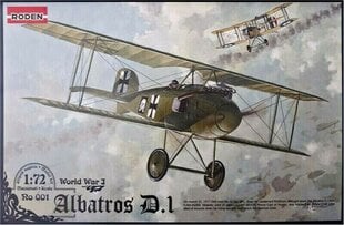 Klijuojamas Modelis Roden 001 Albatros D.I 1/72 kaina ir informacija | Klijuojami modeliai | pigu.lt