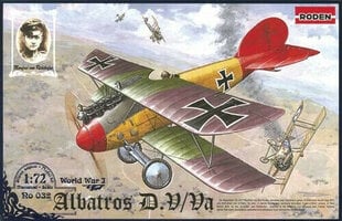 Klijuojamas Modelis Roden 032 Albatros D.V/D.Va 1/72 kaina ir informacija | Klijuojami modeliai | pigu.lt