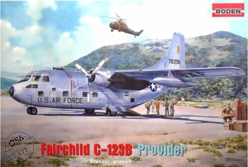 Klijuojamas Modelis Roden 056 Fairchild C-123B Provider 1/72 kaina ir informacija | Klijuojami modeliai | pigu.lt