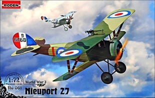 Модель для склеивания Roden 061 Nieuport 27 1/72 цена и информация | Склеиваемые модели | pigu.lt