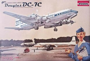 Модель для склеивания Roden 301 DC-7C Pan American World Airways PAA 1/144 цена и информация | Склеиваемые модели | pigu.lt