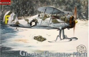 Klijuojamas Modelis Roden 401 Gloster Gladiator Mk.II 1/48 kaina ir informacija | Klijuojami modeliai | pigu.lt