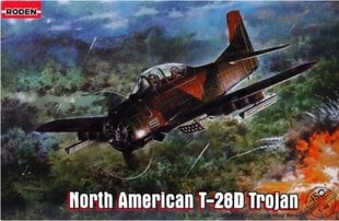 Склеиваемая модель Roden 450 North American T-28D Trojan 1/48 цена и информация | Склеиваемые модели | pigu.lt