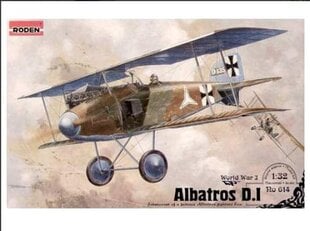 Klijuojamas Modelis Roden 614 Albatros D.I 1/32 kaina ir informacija | Klijuojami modeliai | pigu.lt