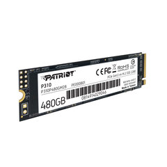 SSD Patriot P310 480GB M.2 2280 PCIe NVMe 4.0 x4 TLC kaina ir informacija | Patriot Kompiuterinė technika | pigu.lt