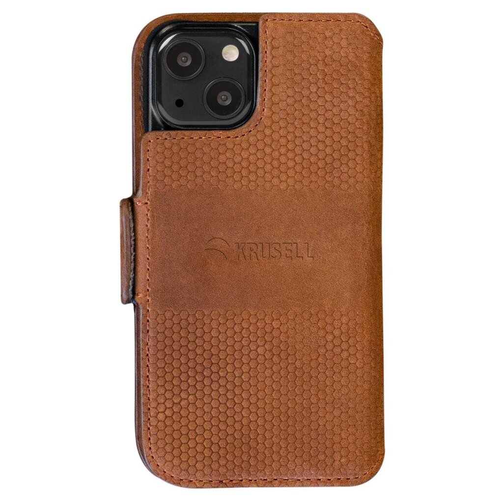 Krusell Leather Phone Wallet kaina ir informacija | Telefono dėklai | pigu.lt