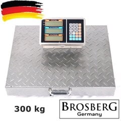 Belaidės platforminės svarstyklės Brosberg, P300W kaina ir informacija | Pramoninės svarstyklės | pigu.lt