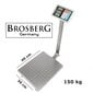 Platforminės svarstyklės Brosberg P150MS kaina ir informacija | Pramoninės svarstyklės | pigu.lt