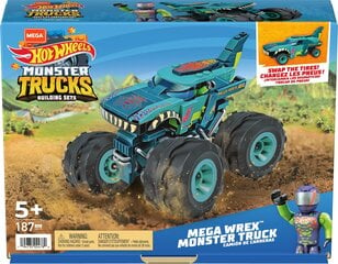 Конструктор Mega Construx Hot Wheels Монстр-трак Мега Рекс HDJ95 цена и информация | Игрушки для мальчиков | pigu.lt