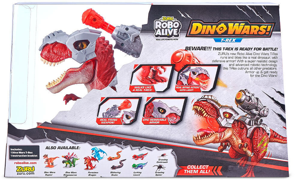 Interaktyvus dinozauras Robo Alive Dino Wars T-Rex kaina ir informacija | Žaislai berniukams | pigu.lt
