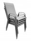 2-jų lauko kėdžių komplektas Bali, pilkas kaina ir informacija | Lauko kėdės, foteliai, pufai | pigu.lt