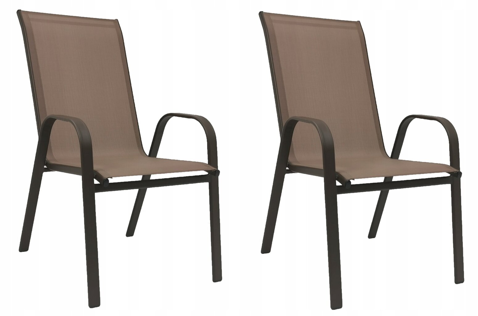 2-jų lauko kėdžių komplektas Bali, rudas kaina ir informacija | Lauko kėdės, foteliai, pufai | pigu.lt