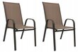 2-jų lauko kėdžių komplektas Bali, rudas kaina ir informacija | Lauko kėdės, foteliai, pufai | pigu.lt