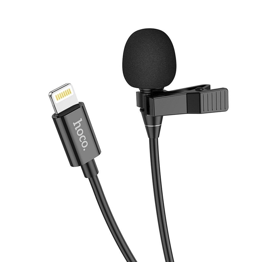 Mikrofonas HOCO iPhone Lightning 8 kontaktų L14 juodas kaina ir informacija | Mikrofonai | pigu.lt