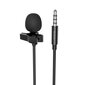 Mikrofono HOCO garso jungtis Jack 3.5mm L14 juoda цена и информация | Mikrofonai | pigu.lt
