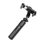 Selfie Stick / trikojis / Selfie Stick su belaidžiu nuotolinio valdymo pultu ir su LED foniniu apšvietimu Hoco K17 Bluetooth Black kaina ir informacija | Asmenukių lazdos (selfie sticks) | pigu.lt