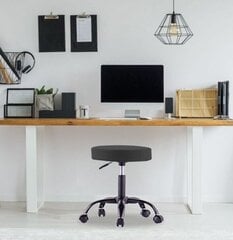 Мобильное офисное кресло без спинки Techly, регулируемое, с колесами, черное цена и информация | Офисные кресла | pigu.lt