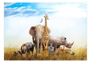 Fototapetas - Fauna of Africa, 98x70 kaina ir informacija | Fototapetai | pigu.lt