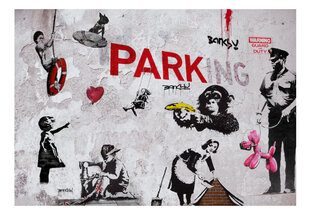 Fototapetas - [Banksy] Graffiti Diveristy, 200x140 kaina ir informacija | Fototapetai | pigu.lt