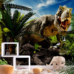 Fototapetas - Angry Tyrannosaur, 150x105 kaina ir informacija | Fototapetai | pigu.lt