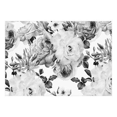 Lipnus fototapetas - Sentimental Garden (Black and White), 350x245 kaina ir informacija | Fototapetai | pigu.lt