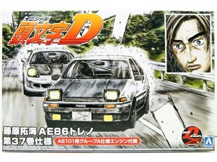 Plastikinis surenkamas modelis Aoshima Initial D Fujiwara Takumi AE86 Trueno Specification Volume 37, 1/24, 05961 kaina ir informacija | Konstruktoriai ir kaladėlės | pigu.lt