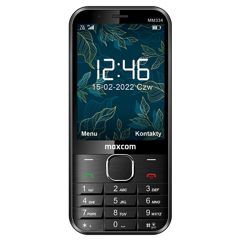Maxcom MM 334 4G Black цена и информация | Mobilieji telefonai | pigu.lt