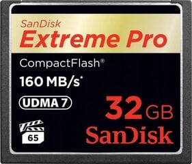 SanDisk Extreme Pro Compact Flash 32Гб (SDCFXPS032GX46) цена и информация | Карты памяти для фотоаппаратов, камер | pigu.lt