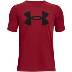 Sportiniai marškinėliai vyrams Under Armor Y Tech Big Logo SS1363283600, raudoni kaina ir informacija | Sportinė apranga vyrams | pigu.lt