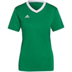 Спортивная рубашка женская Adidas Entrada 22 W HI2124, зеленая цена и информация | Спортивная одежда для женщин | pigu.lt