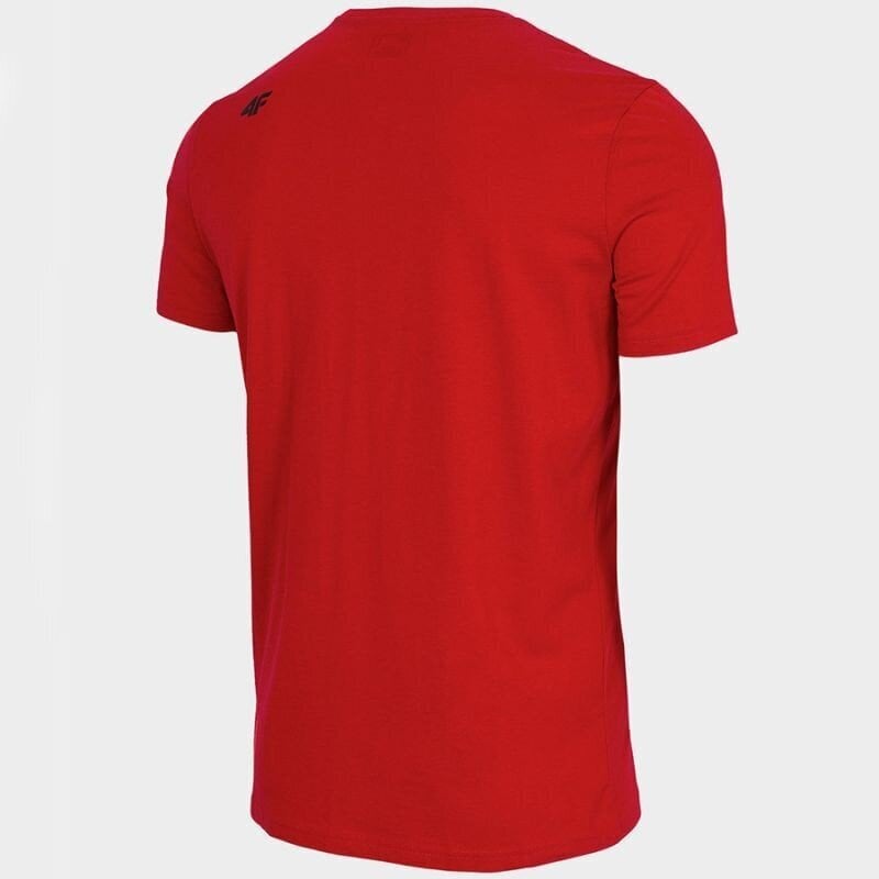 Sportiniai marškinėliai vyrams 4F M H4L22-TSM353 62S, raudoni kaina ir informacija | Sportinė apranga vyrams | pigu.lt