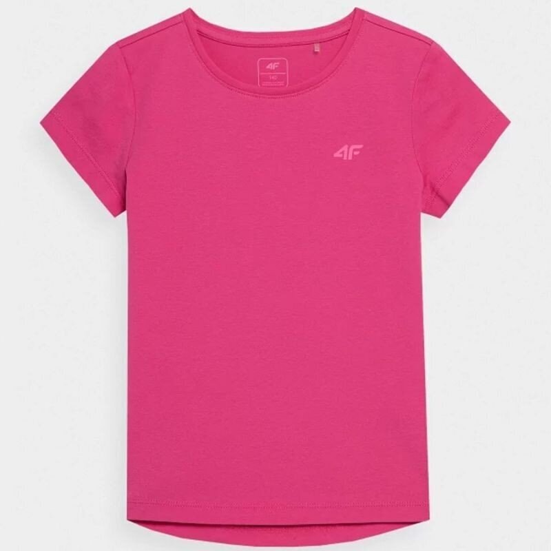 Sportiniai marškinėliai vaikams 4F, rožiniai kaina ir informacija | Marškinėliai mergaitėms | pigu.lt