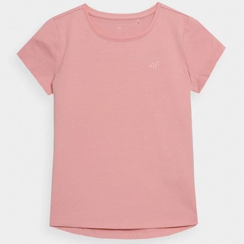 Sportiniai marškinėliai vaikams 4F, rožiniai kaina ir informacija | Marškinėliai mergaitėms | pigu.lt