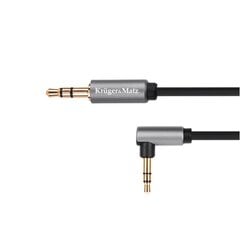 "kruger&matz basic 3.5 corner socket cable - 3.5 straight socket spring kruger&matz basic цена и информация | Кабели и провода | pigu.lt