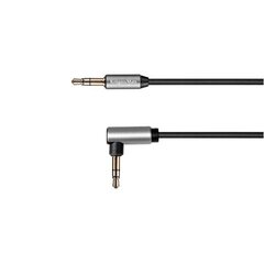 "kruger&matz basic 3.5 corner socket cable - 3.5 straight socket spring kruger&matz basic цена и информация | Кабели и провода | pigu.lt