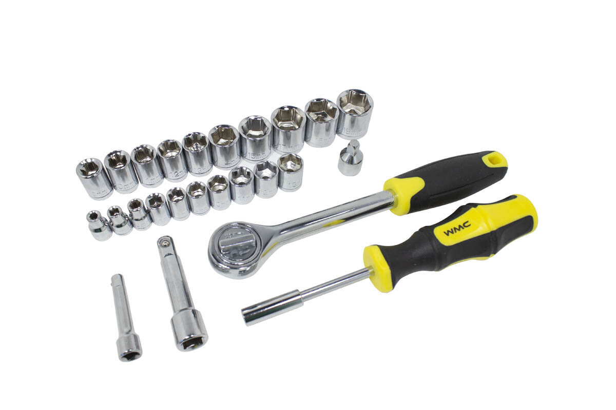 Įrankių rinkinys, 91 dalių, WMC tools, 1091 kaina ir informacija | Mechaniniai įrankiai | pigu.lt