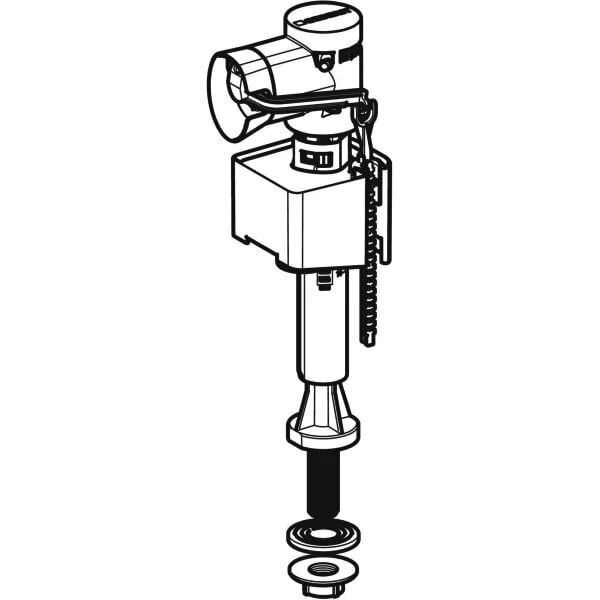 Vandens pripildymo mechanizmas Geberit 340 tipo 3/8", apatinio pajungimo, plastikinis pajungimas. 136.725.00.1 kaina ir informacija | Priedai unitazams, bidė | pigu.lt