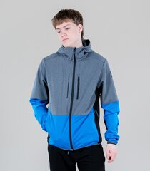 Мужская куртка софтшелл Icepeak Decker 57818-9*360, серая/синяя 6438522068026 цена и информация | Мужские куртки | pigu.lt