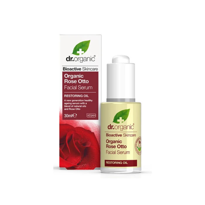 Natūralus veido serumas Dr. Organic Rose Otto 30 ml цена и информация | Veido aliejai, serumai | pigu.lt