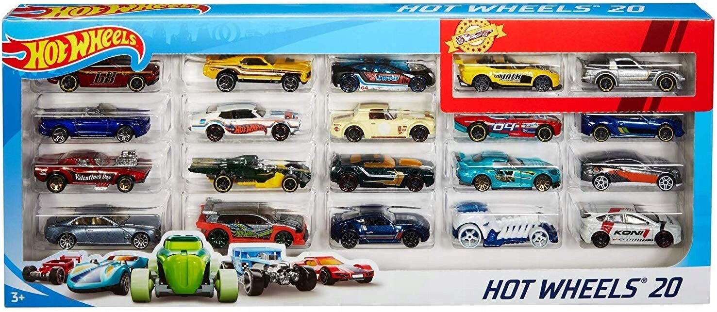 Hot Wheels 20 Automobilių rinkinys H7045 kaina ir informacija | Žaislai berniukams | pigu.lt