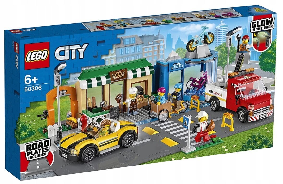 60306 LEGO® City Prekybos gatvė цена и информация | Konstruktoriai ir kaladėlės | pigu.lt