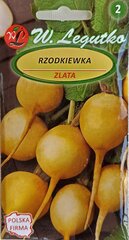 Редис Zlata, 2 шт. цена и информация | Семена овощей, ягод | pigu.lt