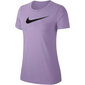 Marškinėliai moterims Nike Dry Tee Dfc Crew W AQ3212 574, violetiniai kaina ir informacija | Marškinėliai moterims | pigu.lt
