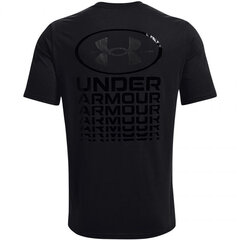 Marškinėliai vyrams Under Armor Repeat Ss graphics 1371264 001, juodi kaina ir informacija | Vyriški marškinėliai | pigu.lt