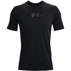Marškinėliai vyrams Under Armor Repeat Ss graphics 1371264 001, juodi kaina ir informacija | Vyriški marškinėliai | pigu.lt