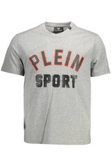 Marškinėliai vyrams Plein Sport, pilki kaina ir informacija | Vyriški marškinėliai | pigu.lt