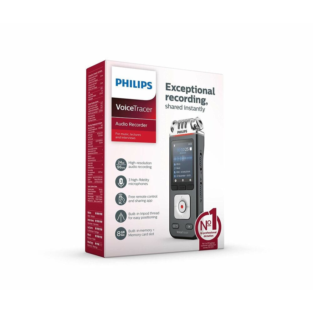Philips VoiceTracer kaina ir informacija | Diktofonai | pigu.lt