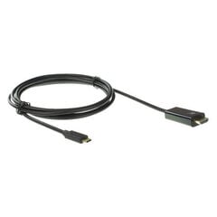 Ewent EW9824, USB-C/HDMI, 2 m kaina ir informacija | Kabeliai ir laidai | pigu.lt